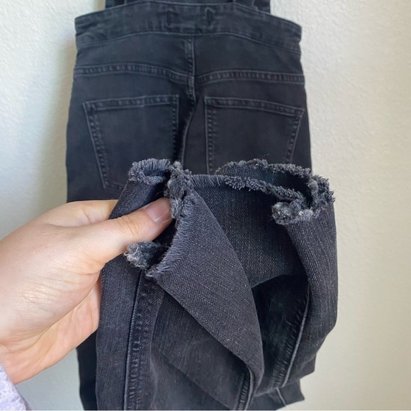 Madewell Black Skinny Overalls in Lunar Wash Size XXS - Picture 8 of 11